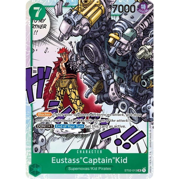 One Piece Starter Deck 2: Worst Generation Super Rare EustassCaptainKid ST02-013