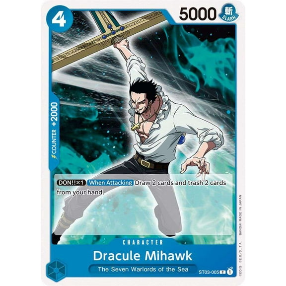 One Piece Starter Deck 3: The Seven Warlords of The Sea Common Dracule Mihawk ST03-005