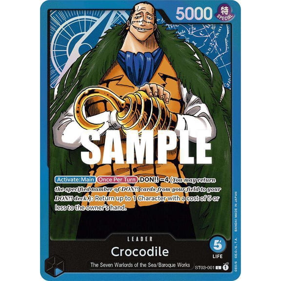 One Piece Starter Deck 3: The Seven Warlords of The Sea Leader Crocodile ST03-001
