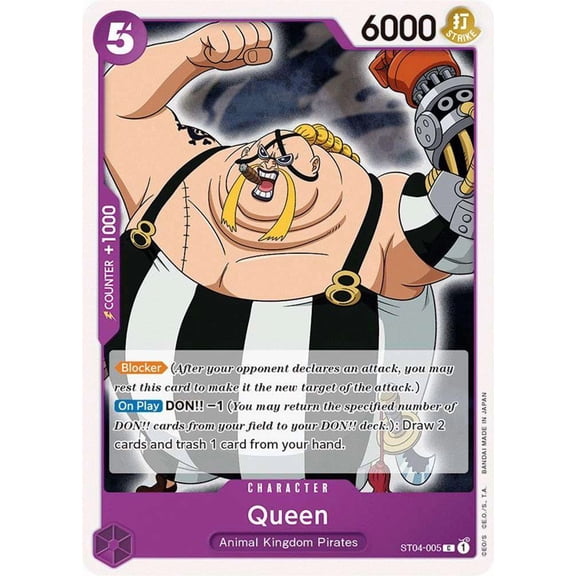 One Piece Starter Deck 4: Animal Kingdom Pirates Common Queen ST04-005