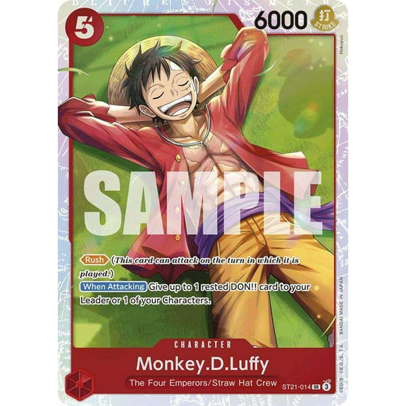 One Piece Starter Deck EX: Gear 5 Super Rare Monkey.D.Luffy ST21-014