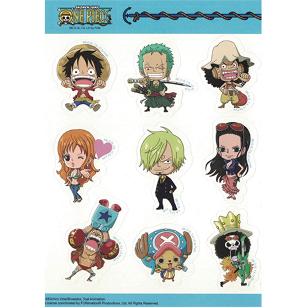 one piece characters Sticker for Sale by MEDesign4