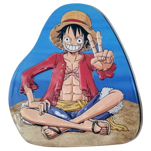 One Piece Straw Hat Sours Tin Strawberry-Lemonade Candies 1.2 Ounces