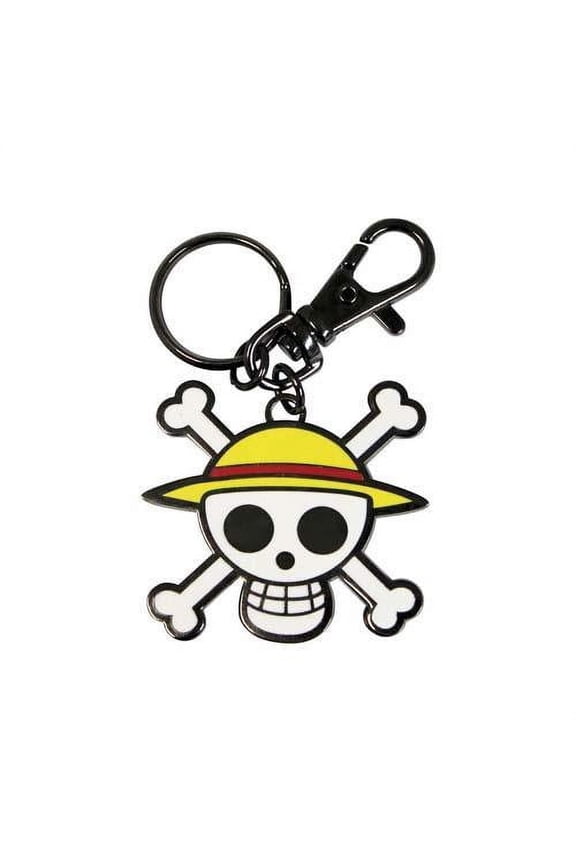Straw Hats PVC Jolly Roger Keychain