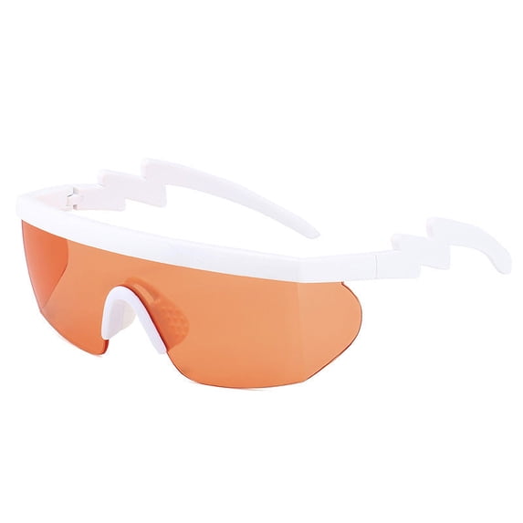 One-Piece Sunglasses for Men and Women, Trendy Irregular Design, PC Frame and Lenses, Non-Polarized, Ideal for Outdoor Sports and Riding