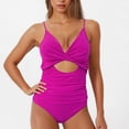 thumbnail image 1 of One Piece Swim Dress Swimsuits for Women Swimdress Skirt Bathing Suit Sales Today Clearance Hot Pink XL, 1 of 4
