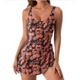thumbnail image 1 of ZANKLEY One Piece Swimdress Swimsuits for Women Tummy Control Swim Dresses Skirt Bathing Suit, 1 of 8
