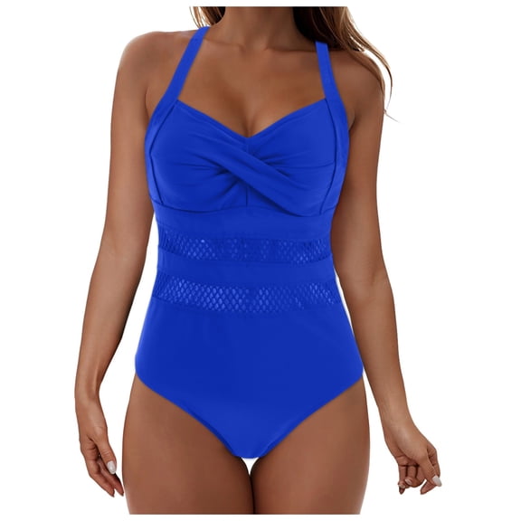 One Piece Swimsuit 2025 Tummy Control Women Bathing Suit Shapewear Swimsuits Neon Cute Tie Back Swimwear