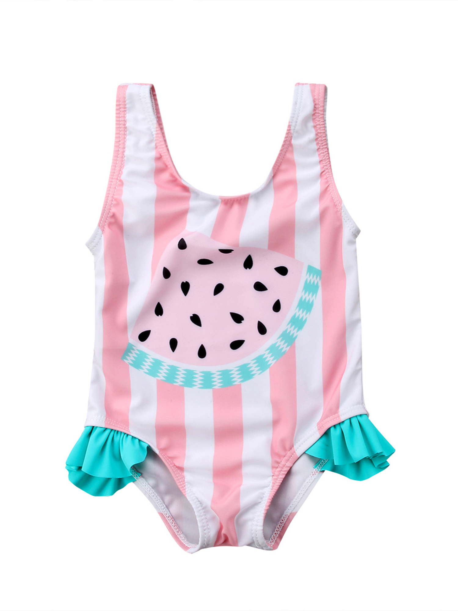 One Piece Swimsuit Baby Girl 03 Years Old Sleeveless Watermelon