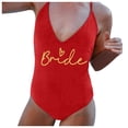thumbnail image 1 of One Piece Swimsuit Bathing Suit for Women Tummy Control Women V Neck Fashion Print Strap Swimsuit Sexy Bikini Swimwear Bathing Backless Sleeveless Swimsuit, 1 of 5