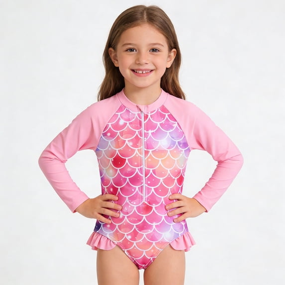 One Piece Swimsuit for Girls 12-14 Regular Fit Hawaiian Quick-Drying Upf 50+ Sun Protection One Piece Cut Out Bathing Suit Adjustable Straps Ruched Girls' Swimwear 9-16y