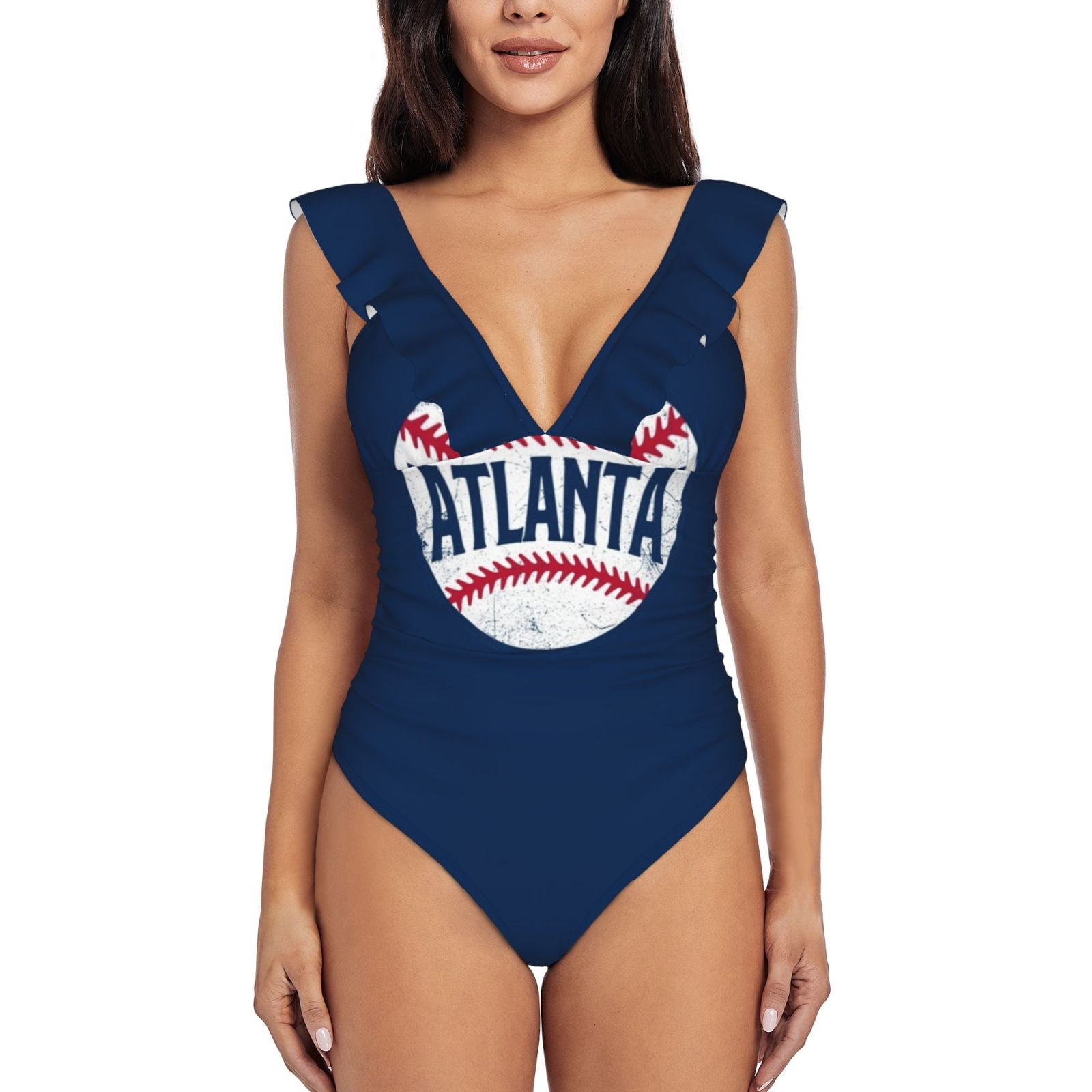 One Piece Swimsuit Women 2024 A The Atl Beachwear Suit Bathing Swimwear