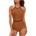 thumbnail image 1 of One Piece Swimsuit Women One Shoulder Tankini Swimsuits for Women Womens Swimsuits One Piece Tropical Swimsuits for Women One Piece Ruched Swimsuits, 1 of 9