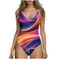 thumbnail image 1 of One Piece Swimsuit Women Modest Bathing Suits for Women Full Coverage Floral Print Swimwear for Beach Vacation, 1 of 5