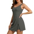 thumbnail image 1 of One Piece Swimsuit Women Padded Adjustable Strap Swim Dress Tummy Control Split Swim Dress Skirt Bathing Suit Built in Shorts Tennis Golf Skirts 2026 Summer Beach Vacation Outfits, 1 of 8