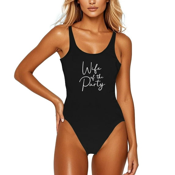 One Piece Swimsuit Women Tummy Control Swimsuits for Women Fashion Letter Printed Swimwear Sexy Bikini Swimwear Bath Sleeveless Backless Swimsuit