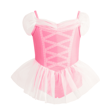 One Piece Swimsuit for Girls Pink Aurora Princess Swimming Costume Bathing Suit Kids 3-8 Years