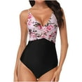 thumbnail image 1 of One Piece Swimsuit for Women Printed New Micro Elastic Sling and Open Back Bikini Swimsuit, 1 of 6