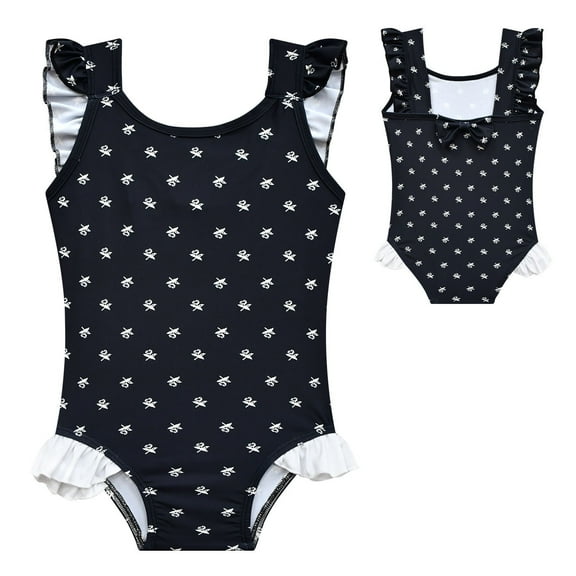 One-Piece Swimsuits for Girls Wednesday Swimwear Bathing Suit