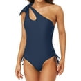 thumbnail image 1 of One Piece Swimsuits for Women One Shoulder Tie Side Bathing Suits, 1 of 7