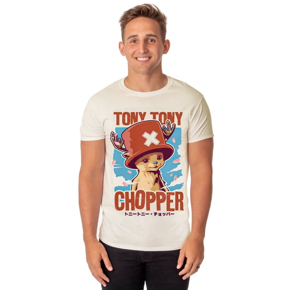One Piece T-Shirt Men's Dr. Tony Tony Chopper Short Sleeve Graphic Top