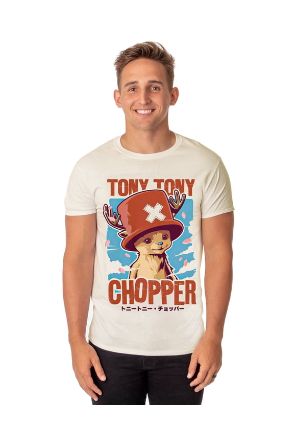 One Piece T-Shirt Men's Dr. Tony Tony Chopper Short Sleeve Graphic Top