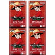 One Piece TCG Carrying on His Will Booster Pack OP-13 - 4 pack bundle