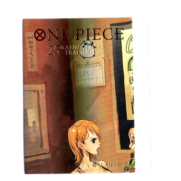One Piece TCG Trading Card 25th Anniversary Nami Holofoil 2022