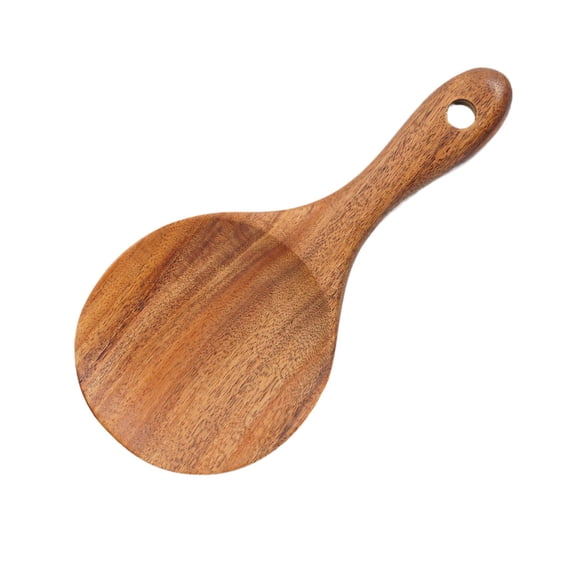 One-Piece Teak Kitchen Spoon, 7.1 in Length, Food-Safe and Easy to Clean, Essential for Cooking, Serving, and Potlucks