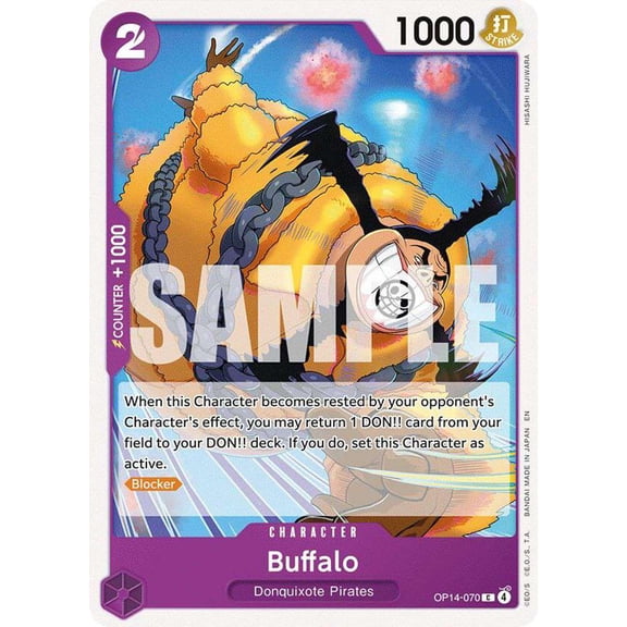 One Piece The Azure Sea's Seven Common Buffalo OP14-070