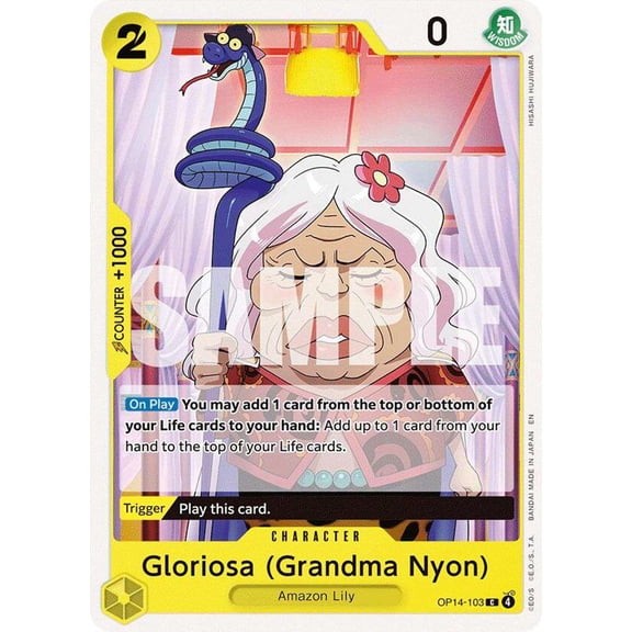 One Piece The Azure Sea's Seven Common Gloriosa OP14-103 [Grandma Nyon]