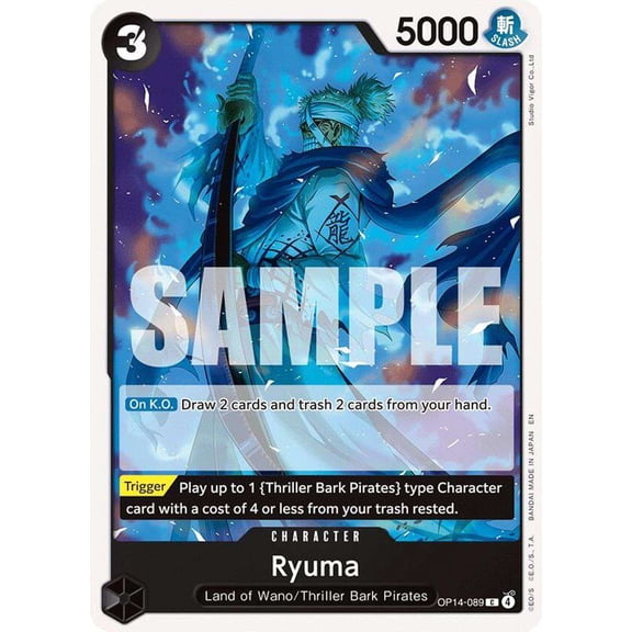 One Piece The Azure Sea's Seven Common Ryuma OP14-089