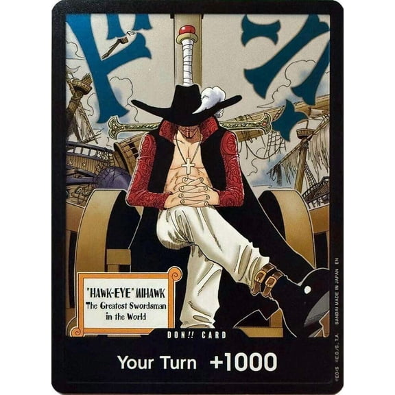 One Piece The Azure Sea's Seven DON!! Card [Dracule Mihawk]