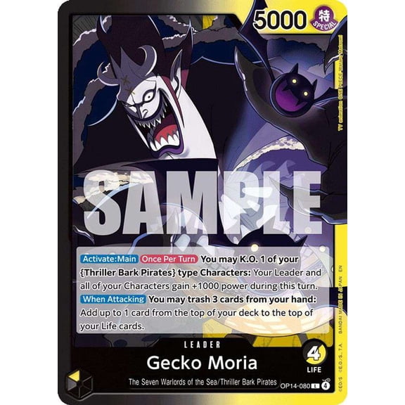 One Piece The Azure Sea's Seven Leader Gecko Moria OP14-080