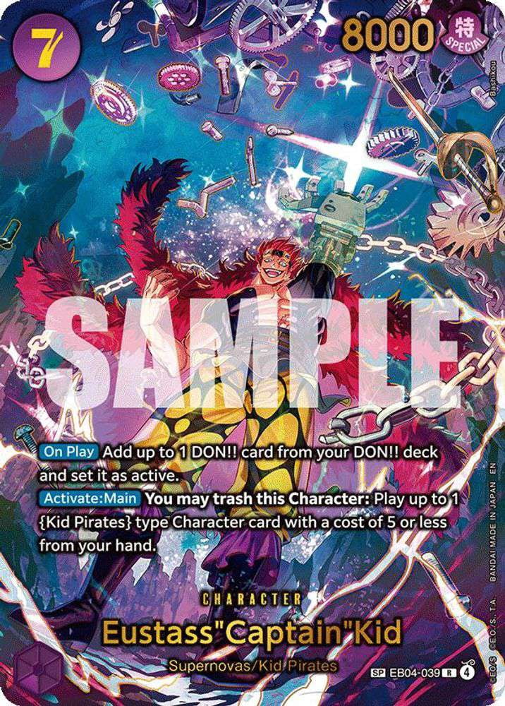 One Piece The Azure Sea's Seven Rare EustassCaptainKid EB04-039 [SP]