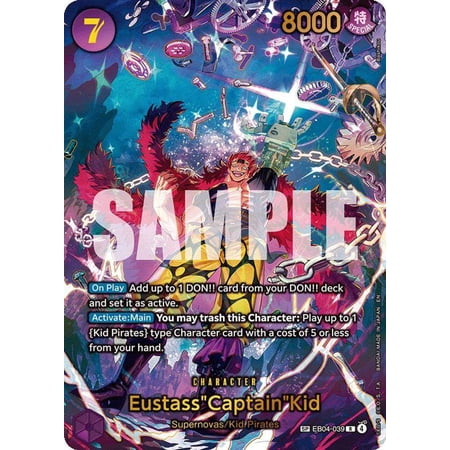 One Piece The Azure Sea's Seven Rare EustassCaptainKid EB04-039 [SP]