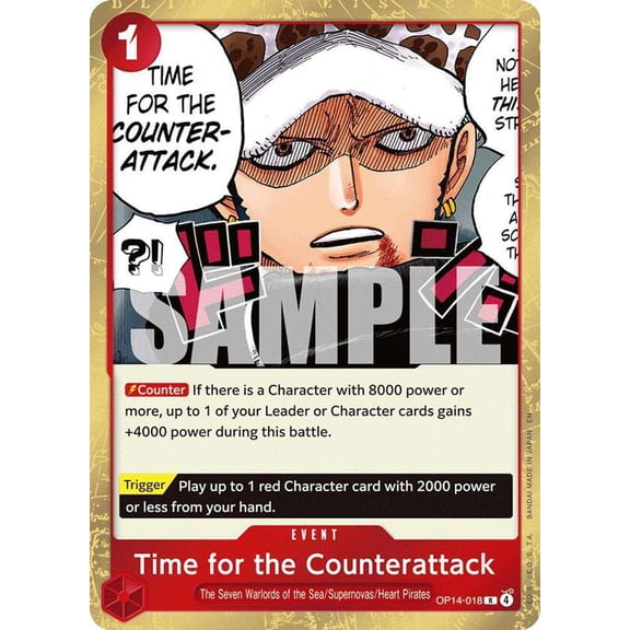 One Piece The Azure Sea's Seven Rare Time for the Counterattack OP14-018