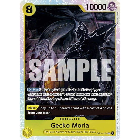 One Piece The Azure Sea's Seven Super Rare Gecko Moria OP14-104