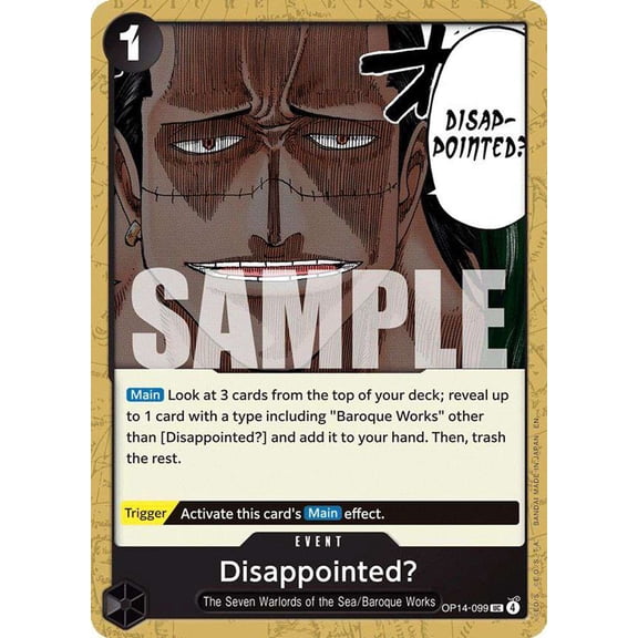 One Piece The Azure Sea's Seven Uncommon Disappointed? OP14-099