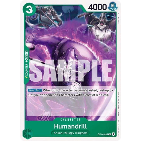 One Piece The Azure Sea's Seven Uncommon Humandrill OP14-032