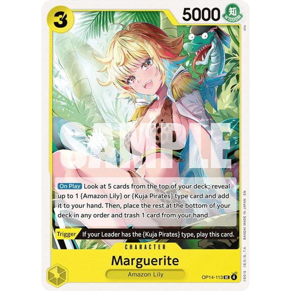 One Piece The Azure Sea's Seven Uncommon Marguerite OP14-113