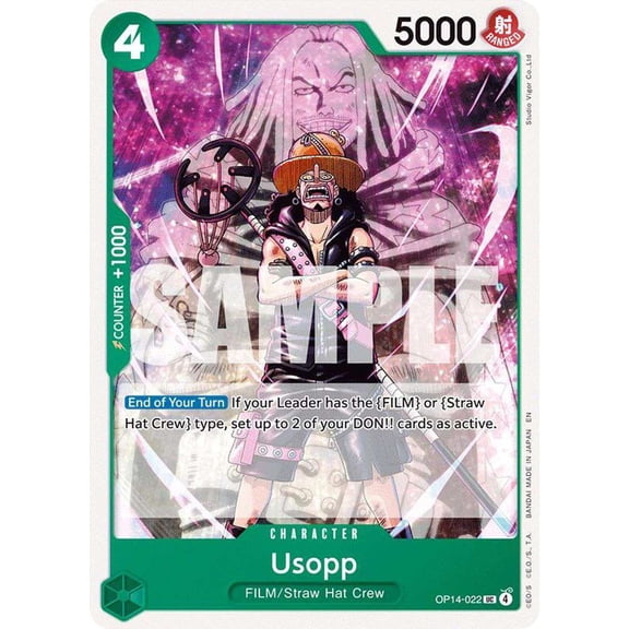 One Piece The Azure Sea's Seven Uncommon Usopp OP14-022