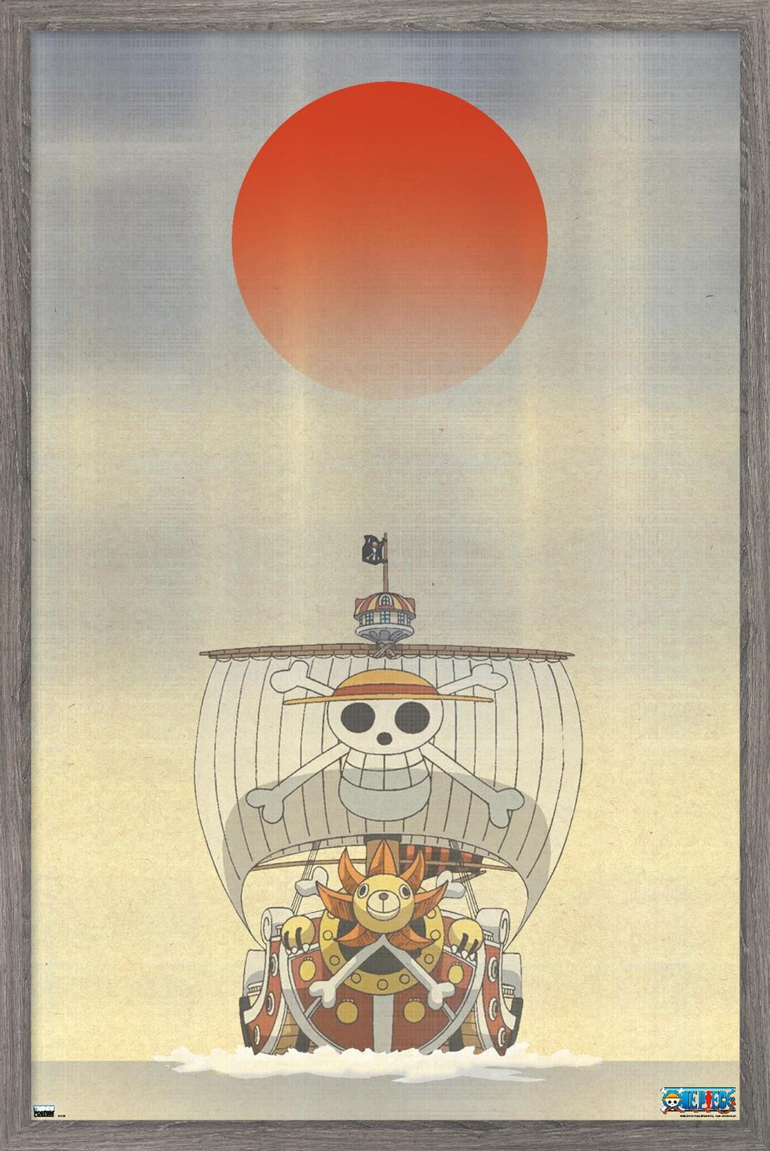 Light sunny ウッウ：見返り美人・月に雁セット PROMO One Piece - The Thousand Sunny Artistic Wall Poster, 22.375