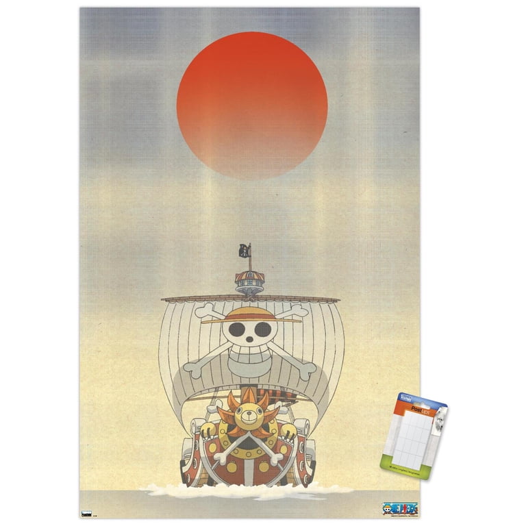 One Piece - The Thousand Sunny Artistic Wall Poster, 22.375