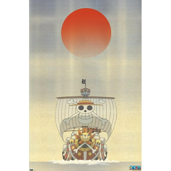 One Piece - The Thousand Sunny Artistic Wall Poster, 22.375" x 34"