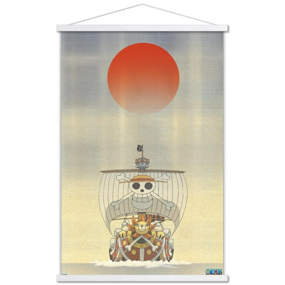 One Piece - The Thousand Sunny Artistic Wall Poster with Magnetic Frame, 22.375" x 34"