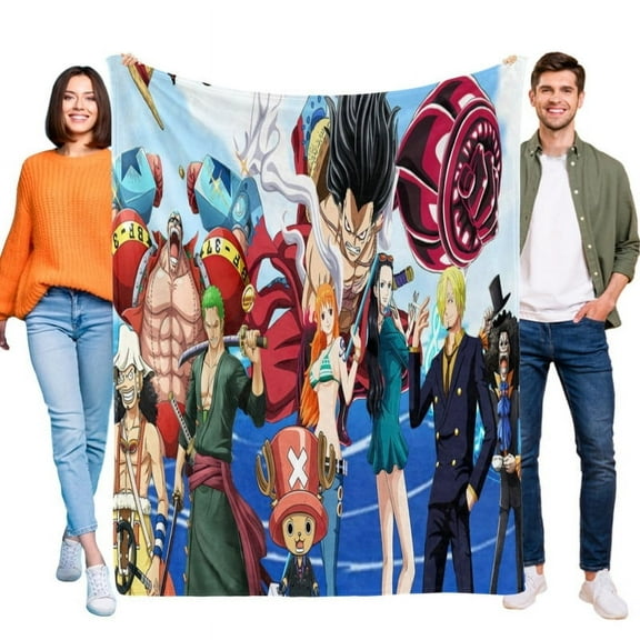 One Piece Throw Blanket Gifts for Fans Lover Girls Boys Women Present Hoodie Him Bed 50"x60"