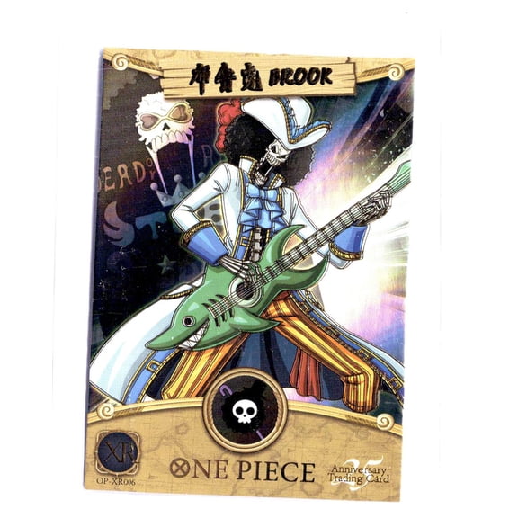 One Piece 25th Anniversary Brook OP-XR06 Holofoil English Trading Card 2023