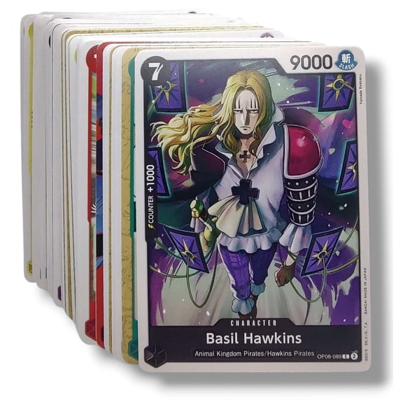 One Piece Trading Card Game 50 Assorted Commons/Uncommons Lot of 50 Single Cards