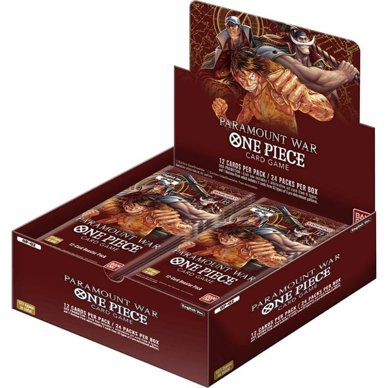 One Piece TCG: Paramount War Card Game Booster Box Op-02 (24